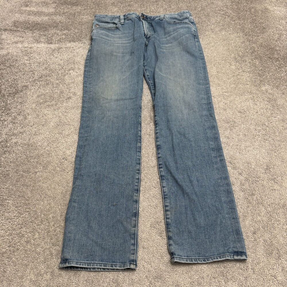 AG Adriano Goldschmied The Everett Slim Straight Denim Jeans Mens 36x34 Blue